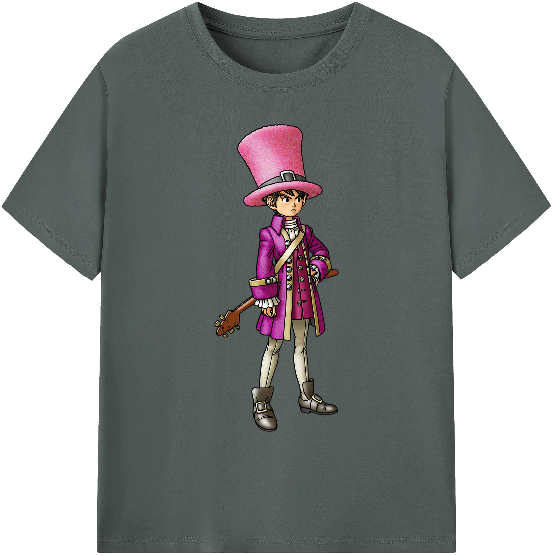 （画像用） ドラゴンクエスト Doragon Kuesuto Dragon Quest 綿100％ メンズ半袖Tシャツ｜肌触りやわらか＆通気性